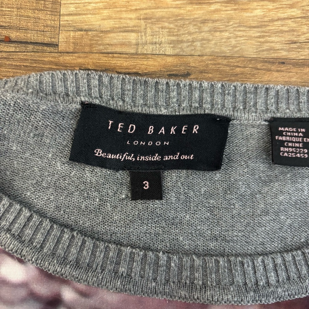 Ted Baker Multicolor Dolman Long Sleeve Sweater Colorful - Picture 3 of 7